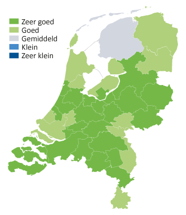 Kaart kansen in de Groensector