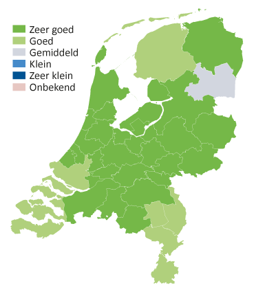 Medewerkers kinderopvang, 2024 (bron: UWV)