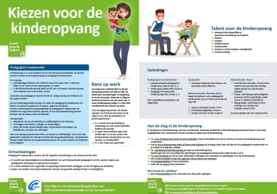 Flyer Kiezen voor de Kinderopvang